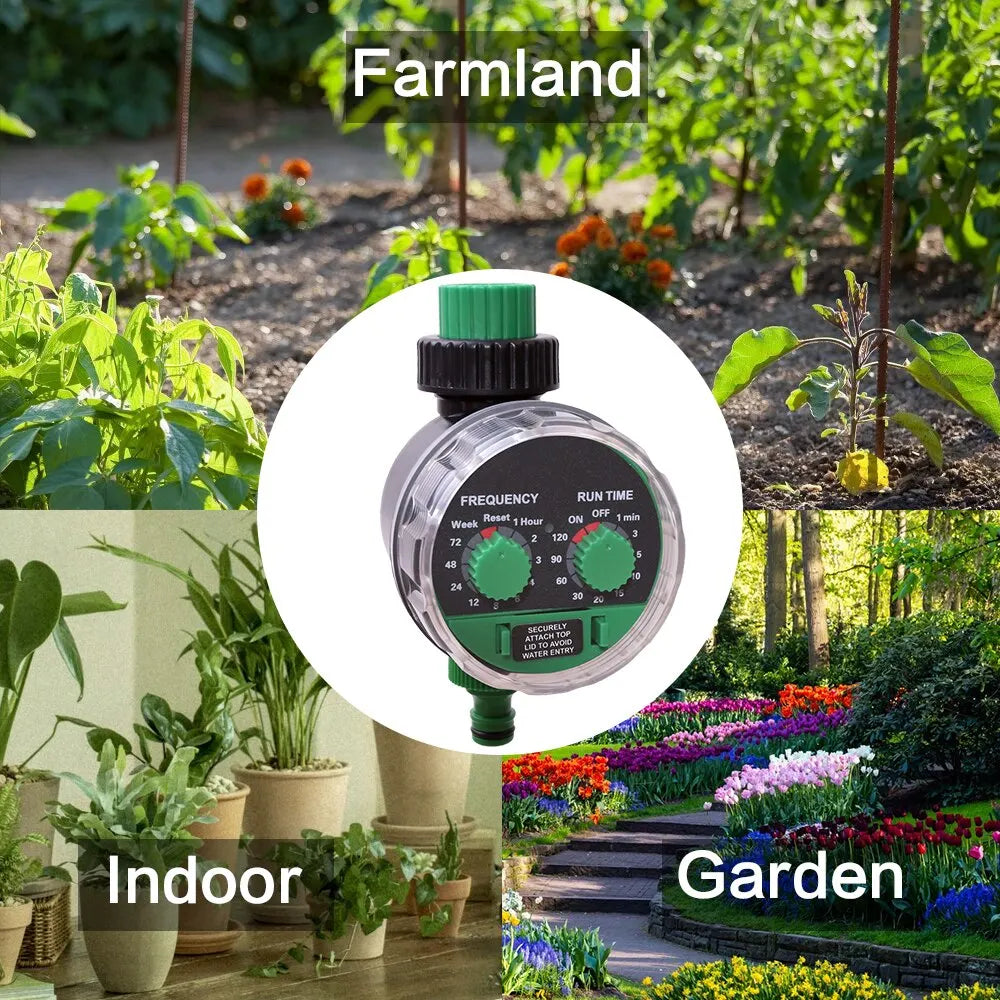 Ball Valve Automatic Electronic Irrigation Timer 0 Water Pressure Working Controller System