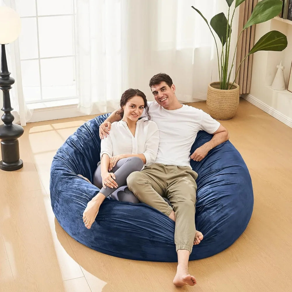 Furniture Bean Bag Chairs for Adults - 3' Memory Foam Furniture Chair - Kids/Teens Sofa With Soft Micro Fiber Cover Lazy