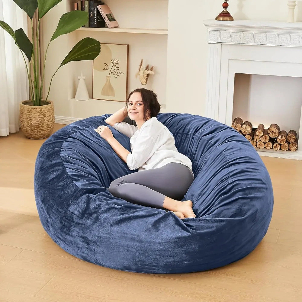 Furniture Bean Bag Chairs for Adults - 3' Memory Foam Furniture Chair - Kids/Teens Sofa With Soft Micro Fiber Cover Lazy