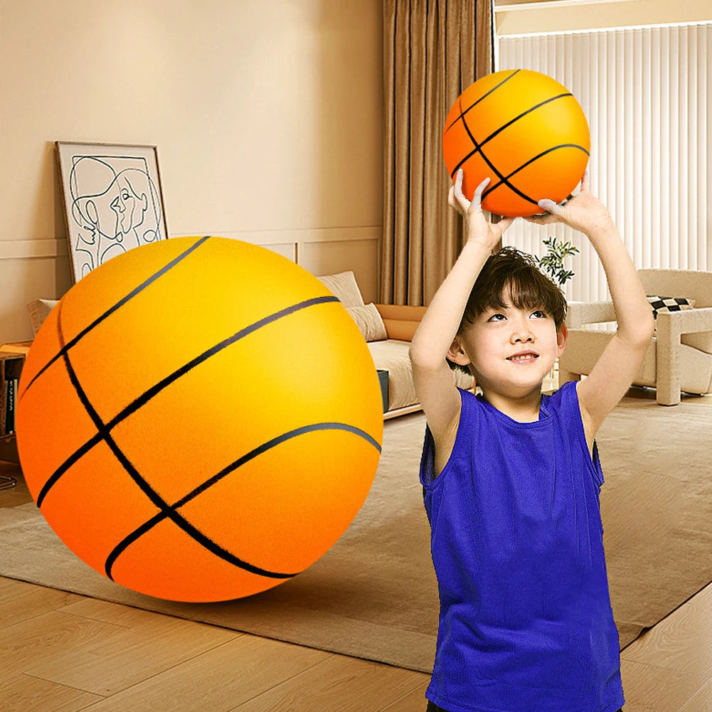 Kids Quiet Basketball High-Resilience Mute Dribbling Basketball Lightweight 3/5/7 for Various Indoor Activities