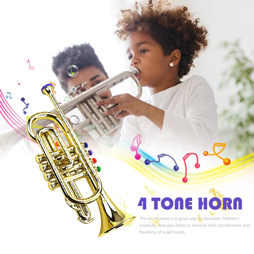 Professional Trumpet Mouthpiece Musical Educational Toy Kids  Trumpet