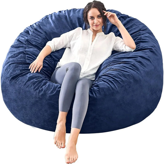 Furniture Bean Bag Chairs for Adults - 3' Memory Foam Furniture Chair - Kids/Teens Sofa With Soft Micro Fiber Cover Lazy