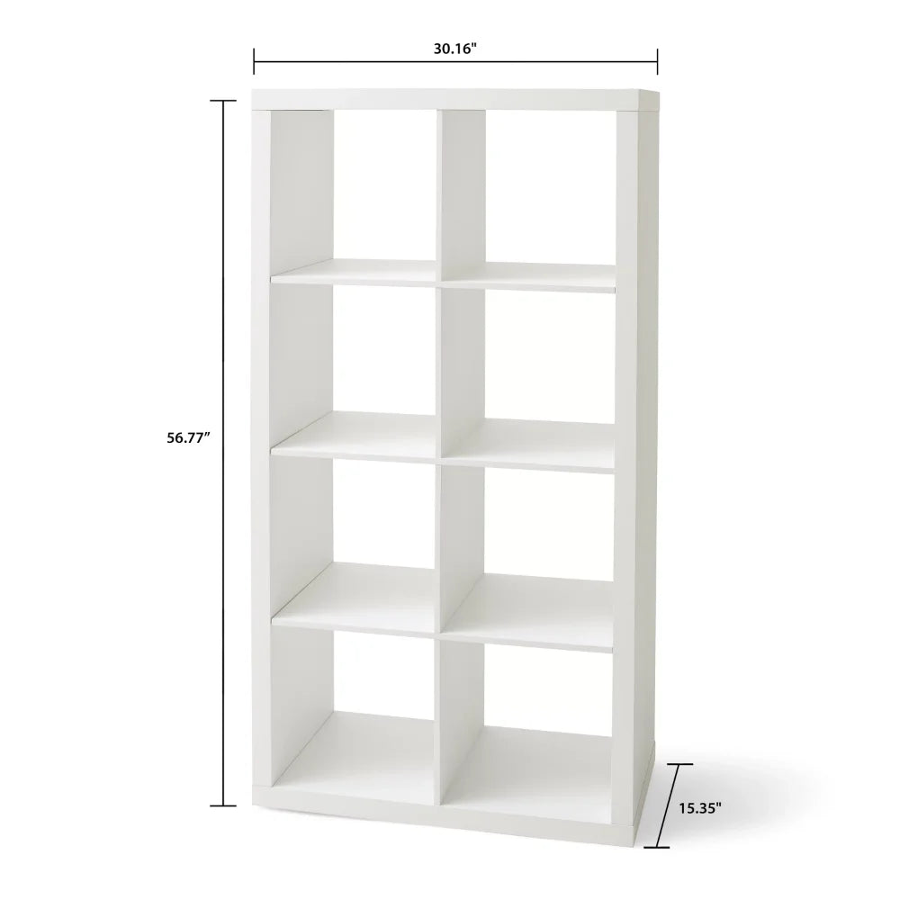 Better Homes & Gardens 8-Cube Storage Organizer, White Texture